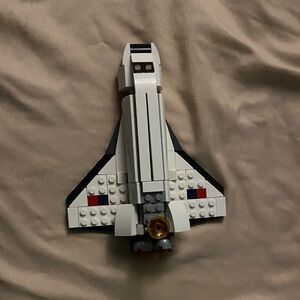 LEGO Spacecraft with White and Black Design